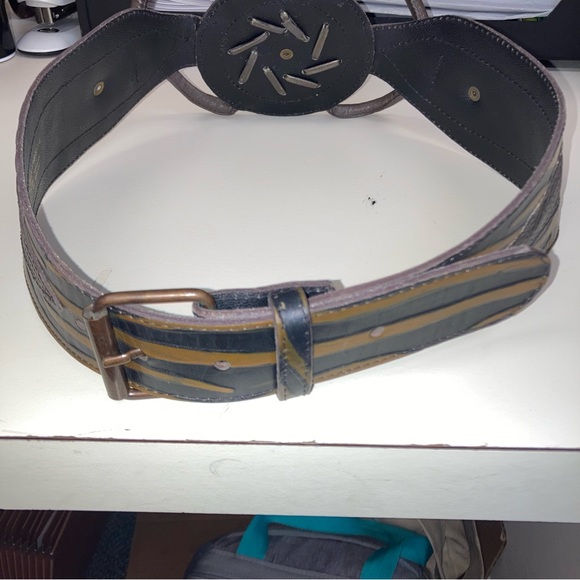 Esperanza Leather Belt Statement Accent Size Small - Picture 12 of 15